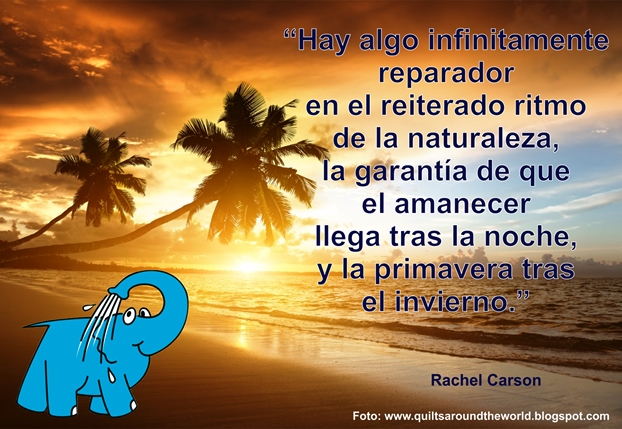 Una Enseñanza de Rachel Carson sobre La Naturaleza, en La Frase del Día del Centro de lavado de coches Elefante Azul de Avilés